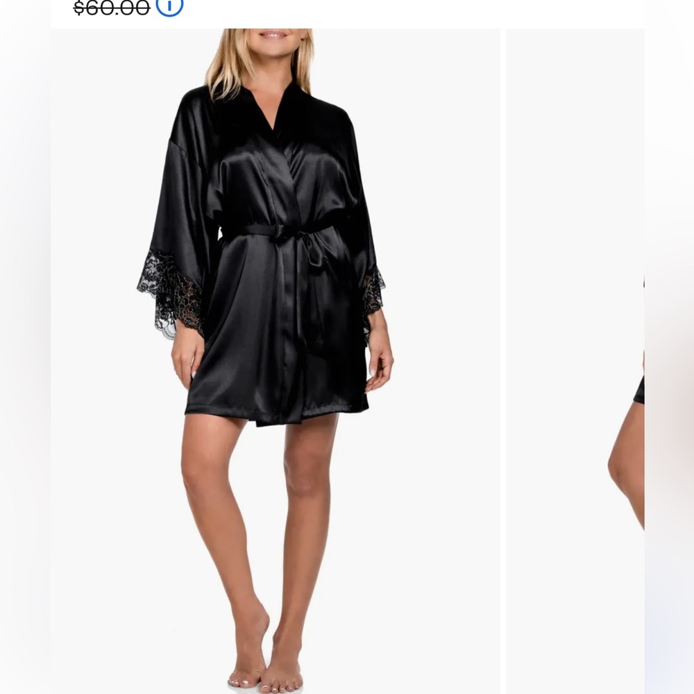 NEW silk robe Sz M-L
